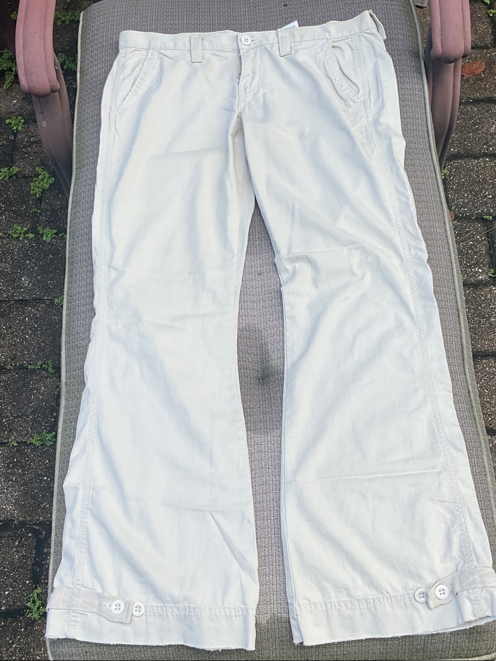 Lucky Brand Cream Wide-Leg Pants